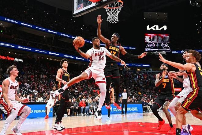 热火团队发力客场击败老鹰 终结三连败