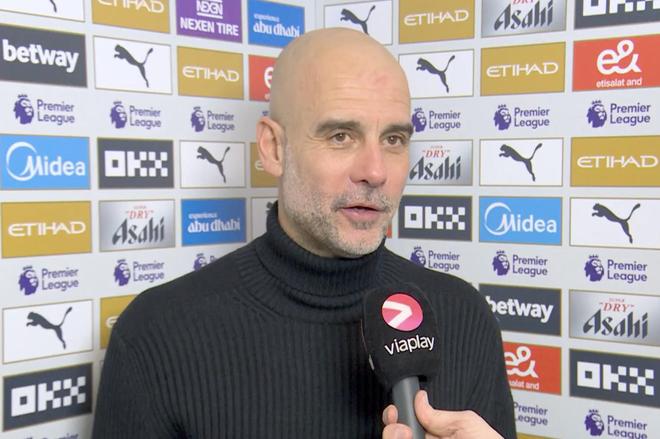 瓜迪奥拉赛后谈曼城1-1布莱顿